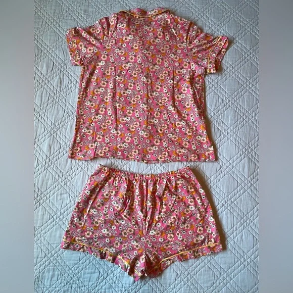 BEDHEAD RETRO FLORAL Short Sleeve Classic Shorty PJ Set, Medium (NWT) - Picture 8 of 15
